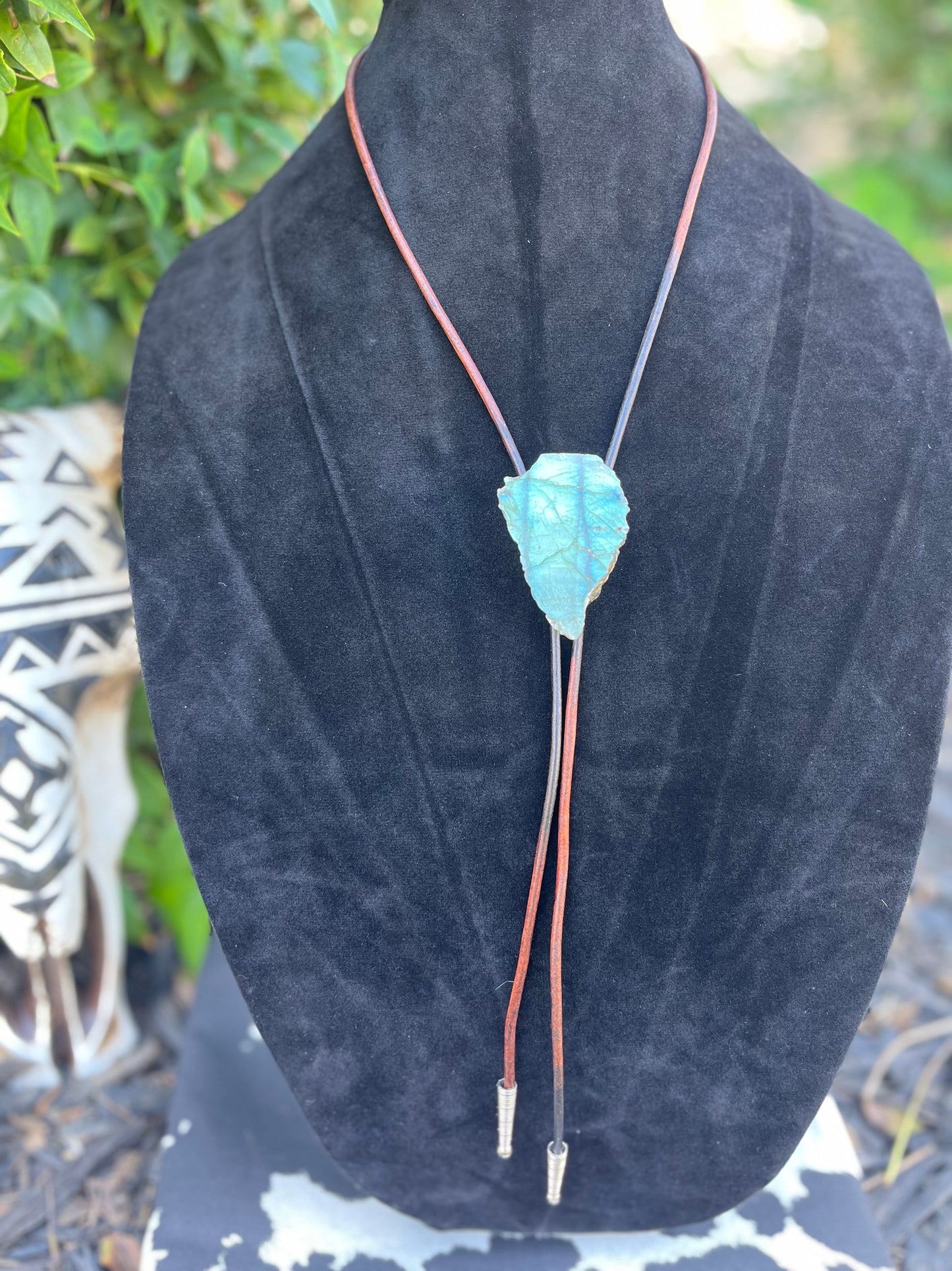 Labradorite Bolo Tie