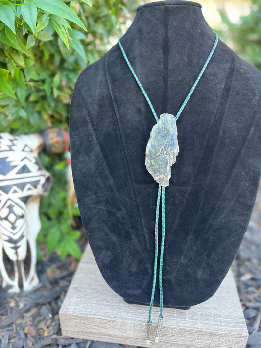 Large Labradorite Bolo Tie