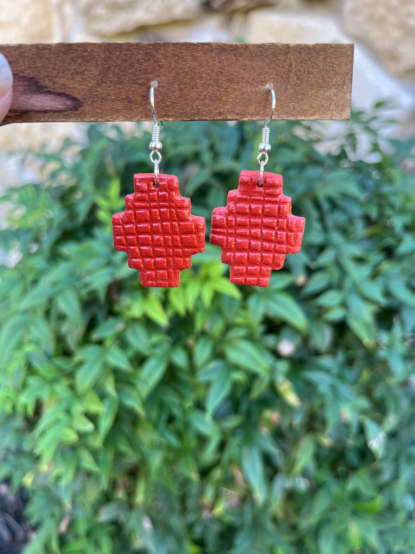 Textured Aztec Earrings