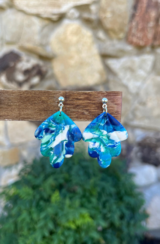 Large Boho Shell Earrings