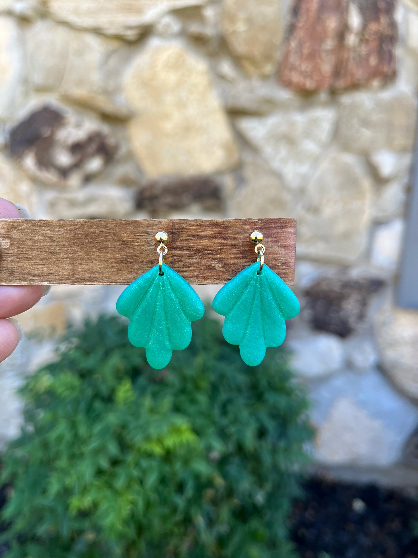 Small Boho Shell Earrings