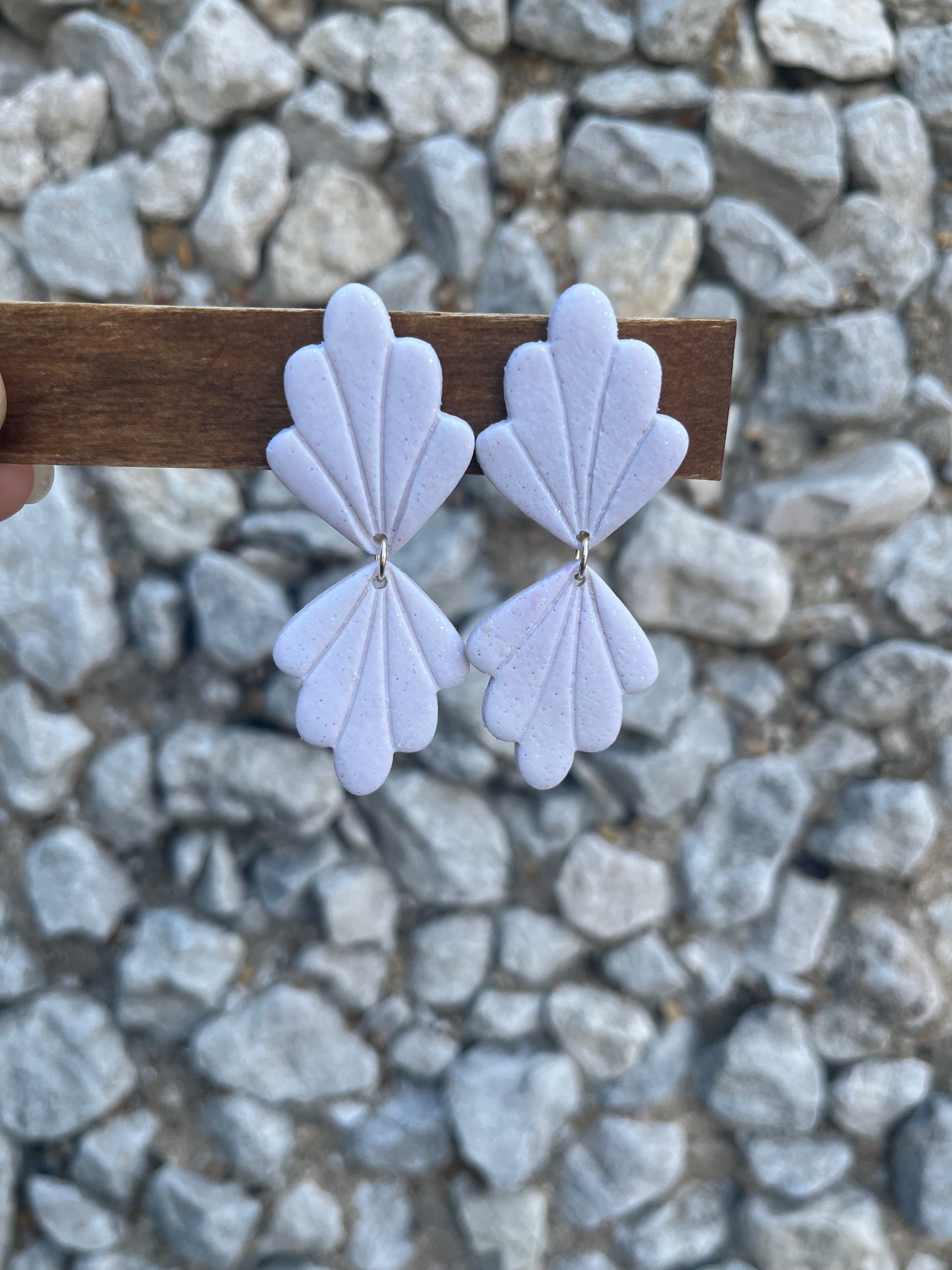 Scalloped Teardrop Earrings