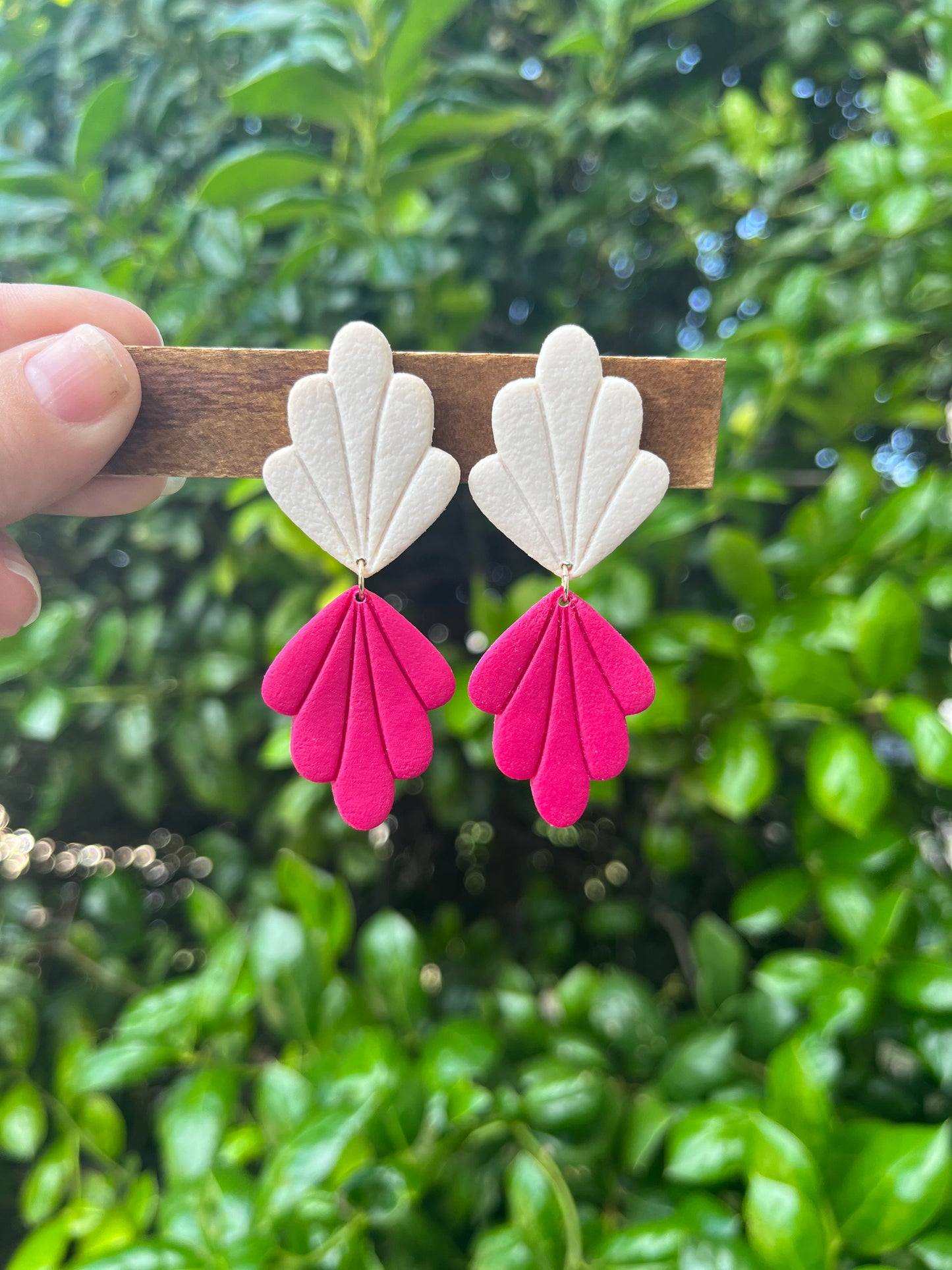 Scalloped Teardrop Earrings