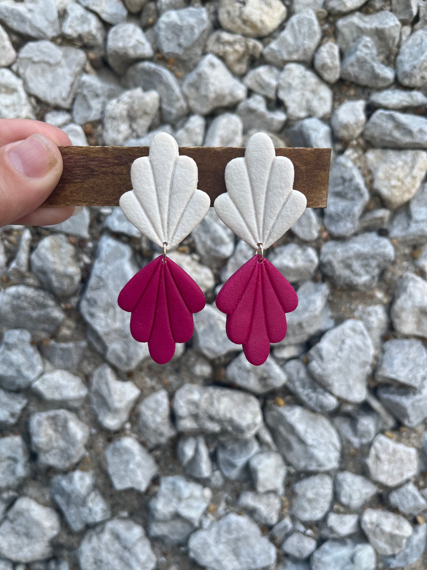 Scalloped Teardrop Earrings